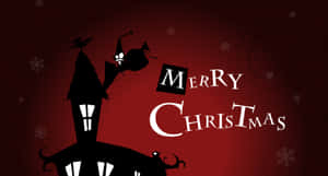 Mysterious Dark Christmas Scene Wallpaper