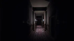 Mysterious Dark Corner In Abandoned Building Wallpaper