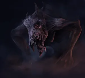 Mysterious Dark Creature Lurking In The Shadows Wallpaper