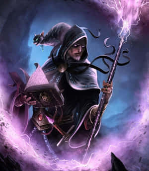 Mysterious Dark Magic Sorcerer Wallpaper