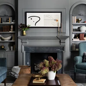 Mysterious Dark Room With Glowing Light Wallpaper