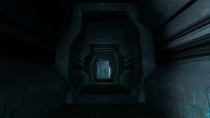 Mysterious Dark Underground Passage Wallpaper