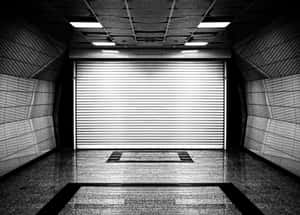 Mysterious Dark Underground Tunnel Wallpaper