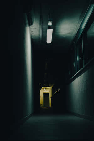 Mysterious Dark Underground Tunnel Wallpaper