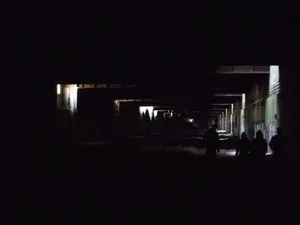 Mysterious Dark Underground Tunnel Wallpaper