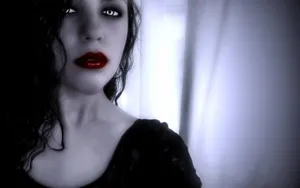 Mysterious Dark Vampire Emerge From The Shadows Wallpaper