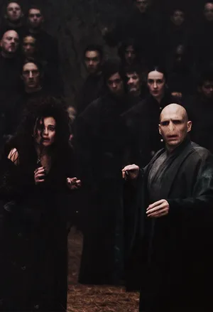 Mysterious Death Eaters In The Dark. Wallpaper