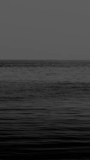 Mysterious Deep Blue Waves Wallpaper