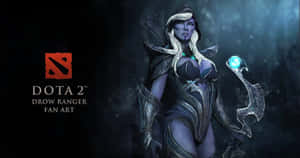 Mysterious Drow Ranger In Action Wallpaper