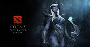 Mysterious Drow Ranger In Action Wallpaper