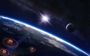 Mysterious Exoplanet In Outer Space Wallpaper