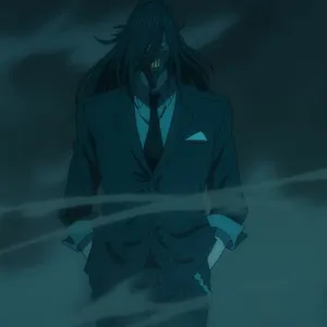 Mysterious_ Figure_in_ Blue_ Hues Wallpaper