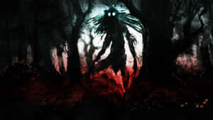 Mysterious Figure In Hauntingly Unsettling Atmosphere Wallpaper