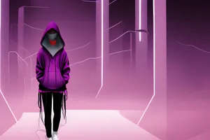 Mysterious Figurein Purple Hoodie Wallpaper
