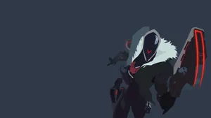 Mysterious Figurewith Maskand Blades Wallpaper