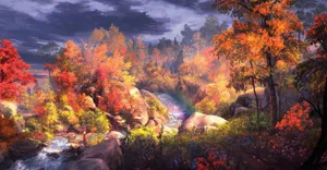 Mysterious Fire-breathing Dragon In Flight Wallpaper