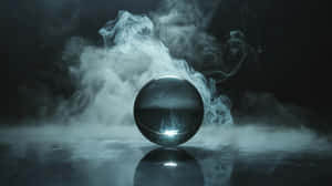 Mysterious Glass Sphere With Swirling Smoke Wallpaper