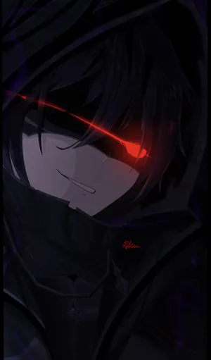 Mysterious_ Glowing_ Eyes_ Anime_ Character Wallpaper