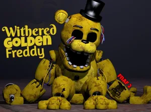 Mysterious Golden Freddy Haunting The Nights Wallpaper