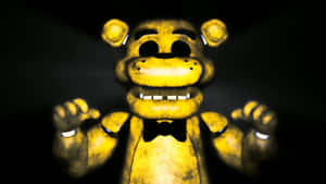 Mysterious Golden Freddy In The Shadows Wallpaper