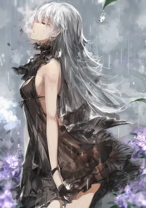 Mysterious Gothic Costume In A Dark Forest Wallpaper