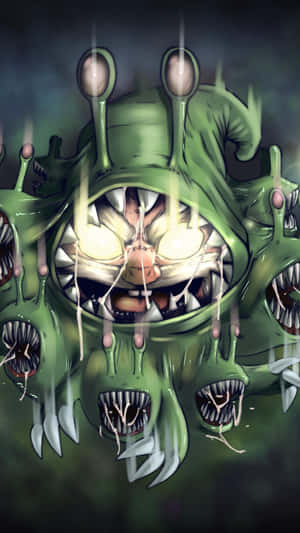 Mysterious_ Green_ Monster Wallpaper