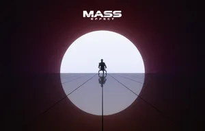 Mysterious Illusive Man Gazing Into The Depths Of Space Wallpaper