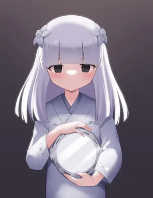 Mysterious Inuyasha Kanna Illustration Wallpaper