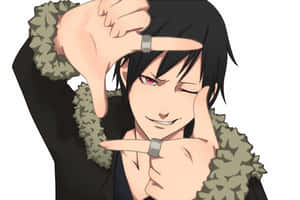 Mysterious Izaya Orihara Smirking In His Iconic Attire Wallpaper