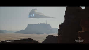 Mysterious Jedha City Among The Majestic Mountains Wallpaper