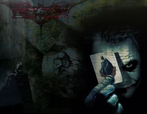 Mysterious Joker Card In Dark Aura Wallpaper
