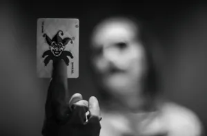 Mysterious Joker Card In Vibrant Colors Wallpaper