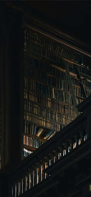 Mysterious_ Library_ Shelves_ Dark_ Aesthetic.jpg Wallpaper