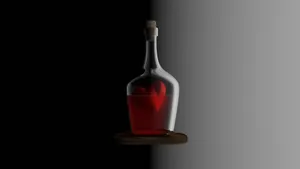 Mysterious Love Potion Bottle Wallpaper