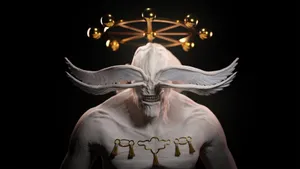 Mysterious_ Mahoraga_ Figure Wallpaper