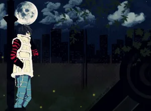 Mysterious Matt From Death Note With Lit Cigarette Wallpaper