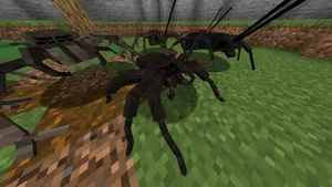 Mysterious Minecraft Spider Lurking In The Shadows Wallpaper