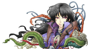 Mysterious Naraku In Action Wallpaper