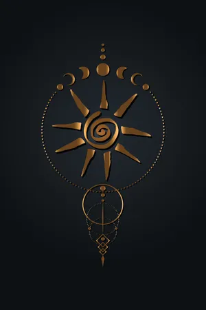 Mysterious Pagan Landscape Wallpaper