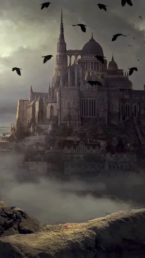 Mysterious Path Through Magical Forest Wallpaper