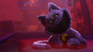 Mysterious Plush Catin Red Haze Wallpaper