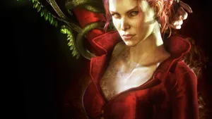 Mysterious Poison Ivy Portrait Wallpaper