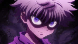 Mysterious Purple Eyed Anime Character Wallpaper