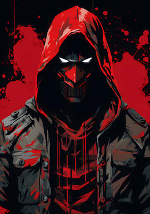 Mysterious_ Red_ Hood_ Figure_ Artwork Wallpaper