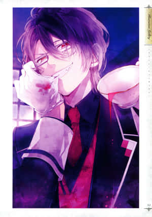 Mysterious Reiji Sakamaki In Diabolik Lovers Anime Wallpaper