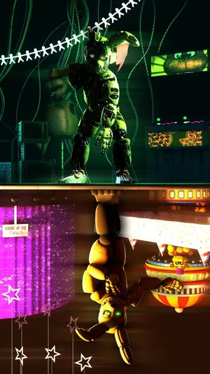 Mysterious Scraptrap In The Dark Wallpaper