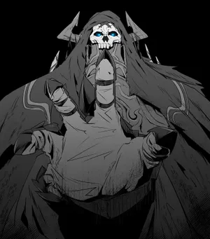 Mysterious_ Skull_ Figure_ Artwork Wallpaper