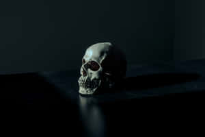 Mysterious_ Skull_ Shadow_ Art Wallpaper