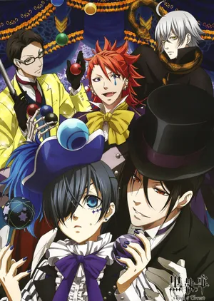 Mysterious Snake- Black Butler Intriguing Character Wallpaper
