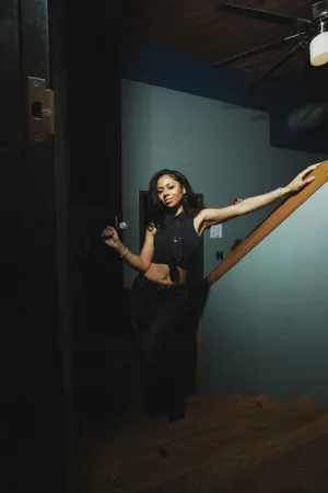 Mysterious Staircase Entrance Wallpaper